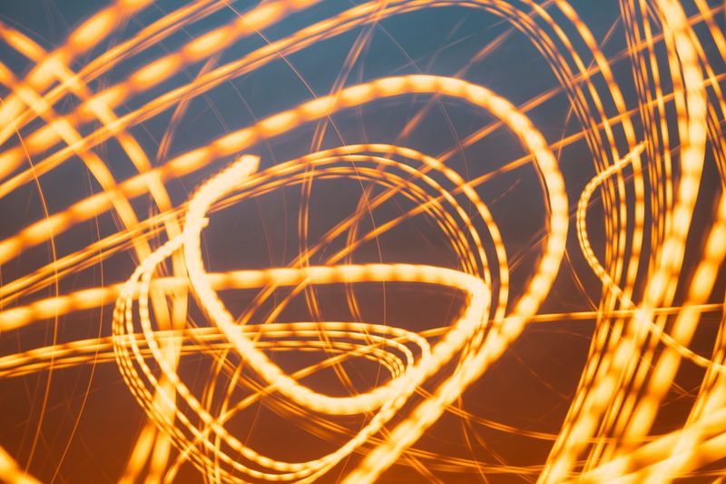 Bokeh linije