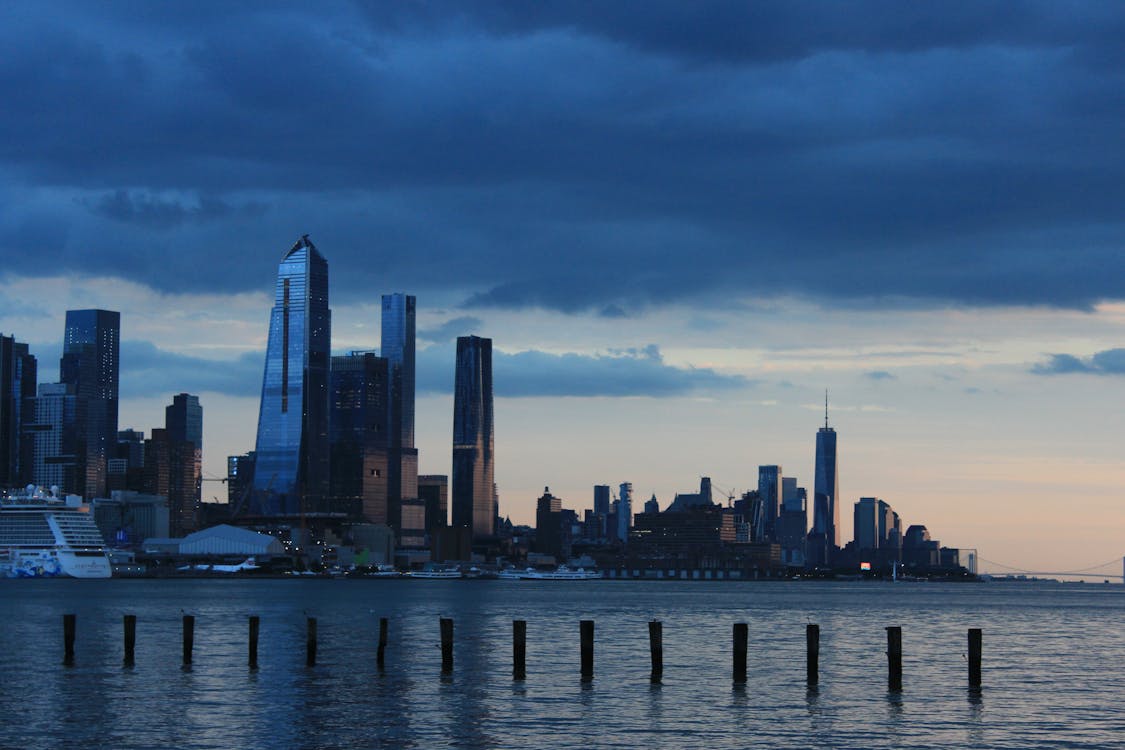 New York City Skyline Across Body of Water