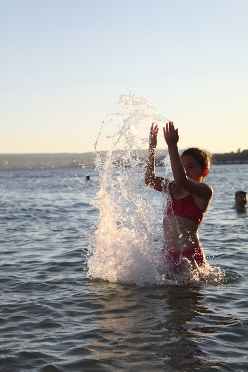 Photos gratuites de amusement, eau, enfant