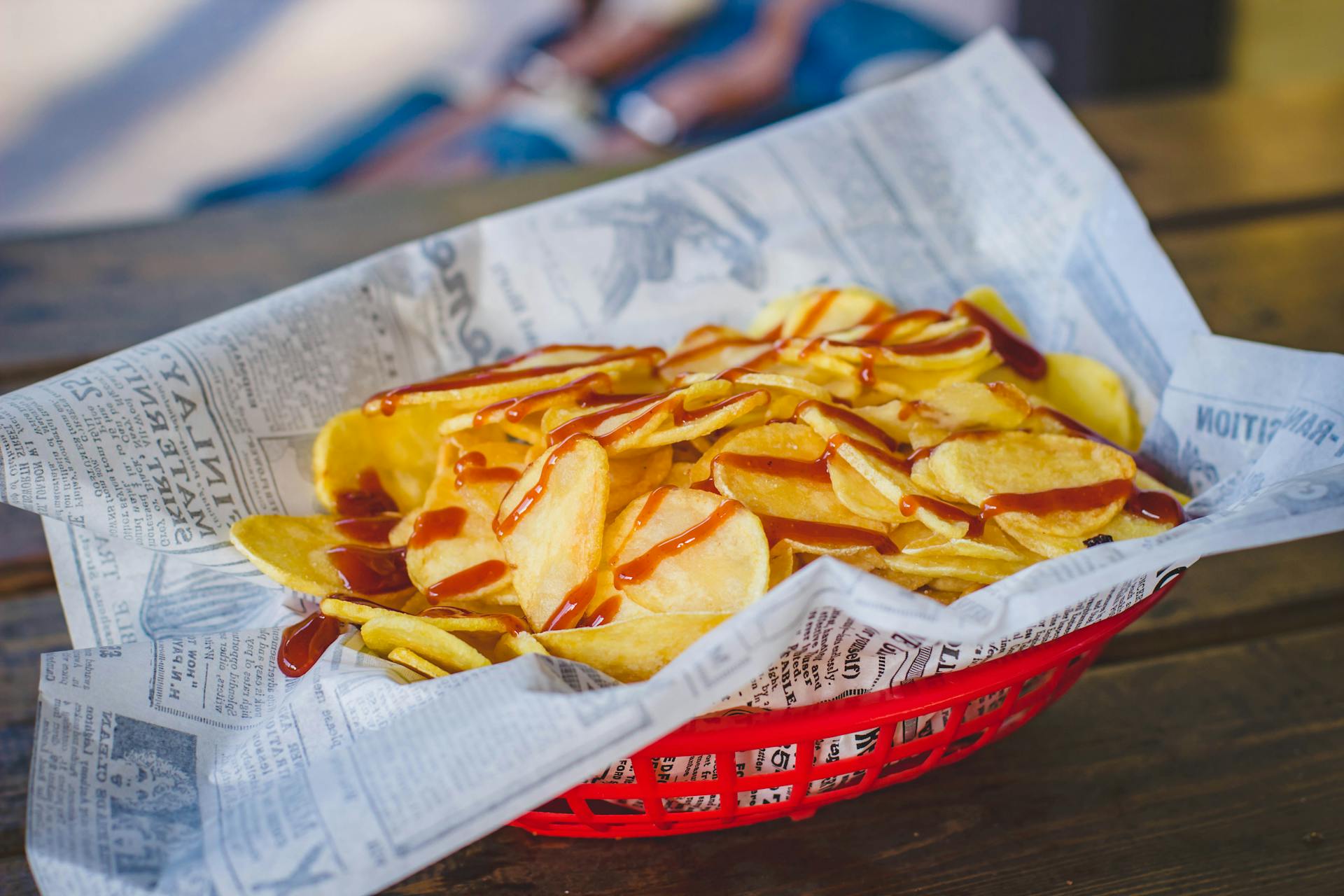 Potato Chips on Tray