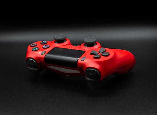 Red and Black Game Controller