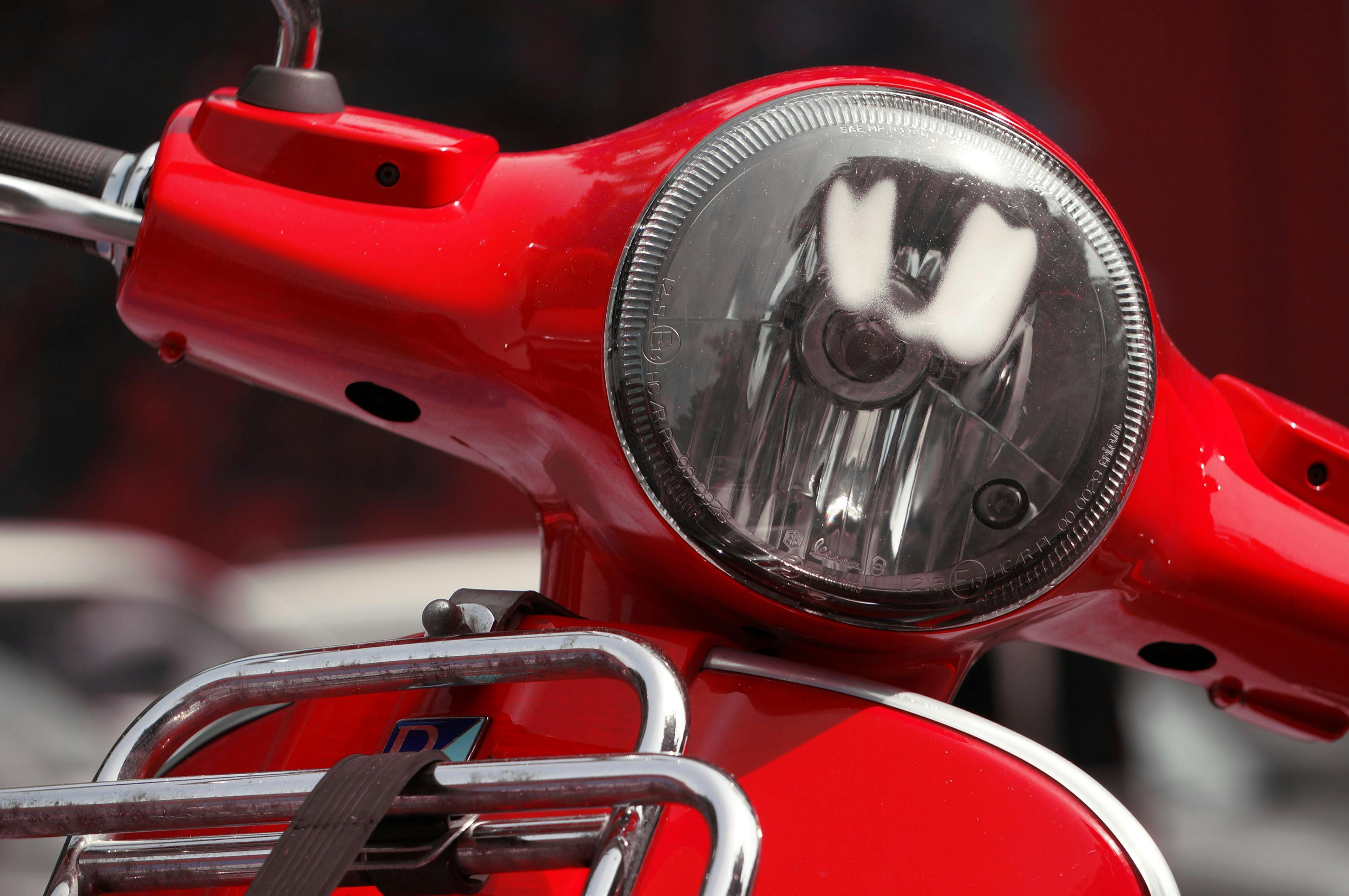 A Red Simson Schwalbe Moped · Free Stock Photo