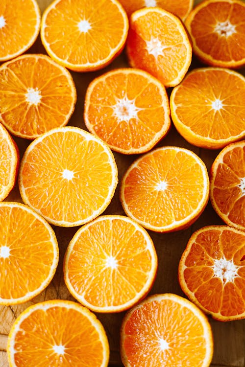 Free Sliced Orange Fruits on Flatlay  Stock Photo