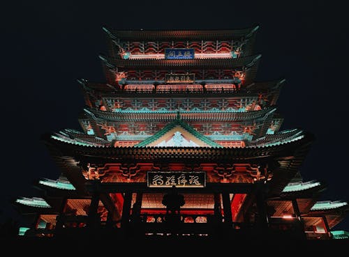 Foto profissional grátis de arquitetura chinesa, arte, beirais