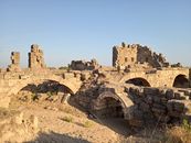 Ruined Brick Structure Under Blue Sky
