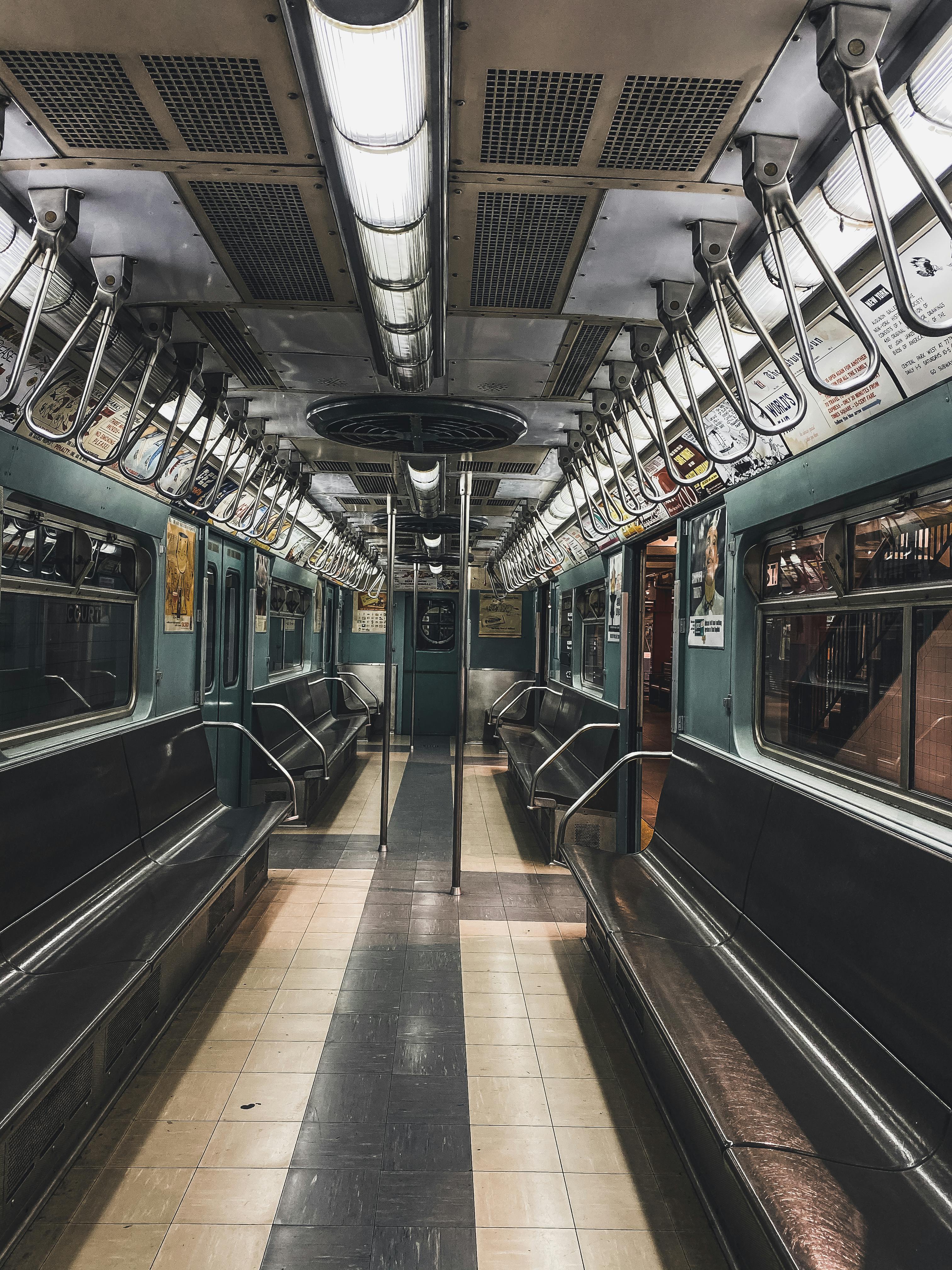 inside of an empty train photo