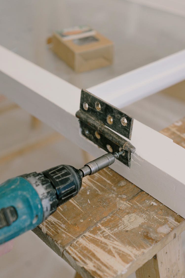 Electric Screwdriver With Wooden Window