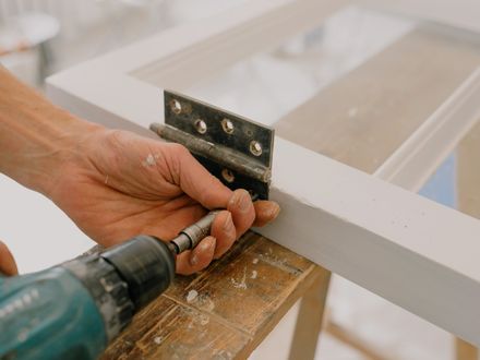 Repairs being made to an empty apartment after a tenant moves out