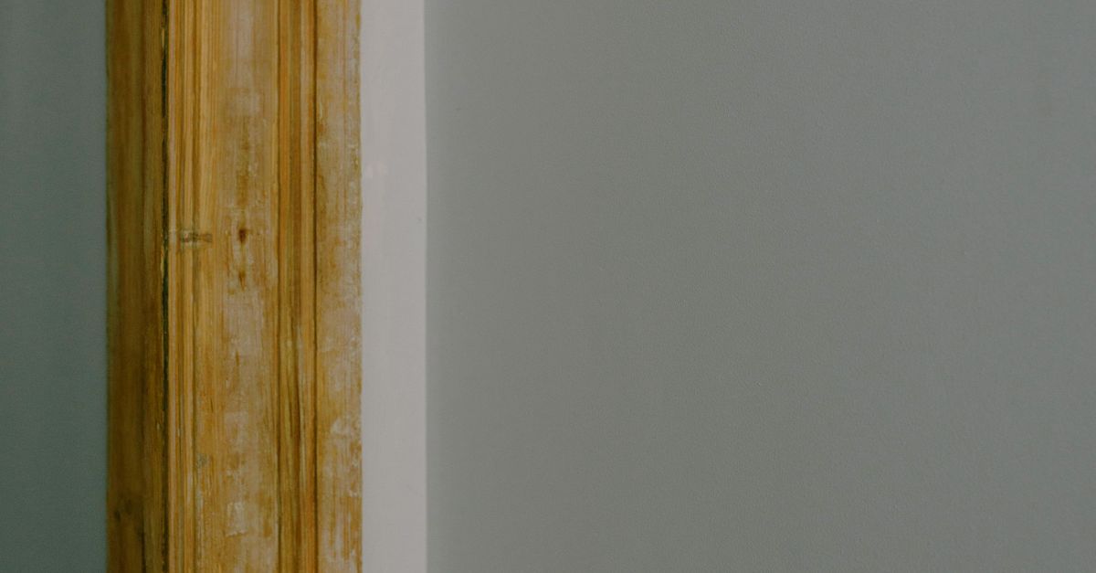 Window Frame Beam Wooden beam on window frame on gray background · Free Stock Photo