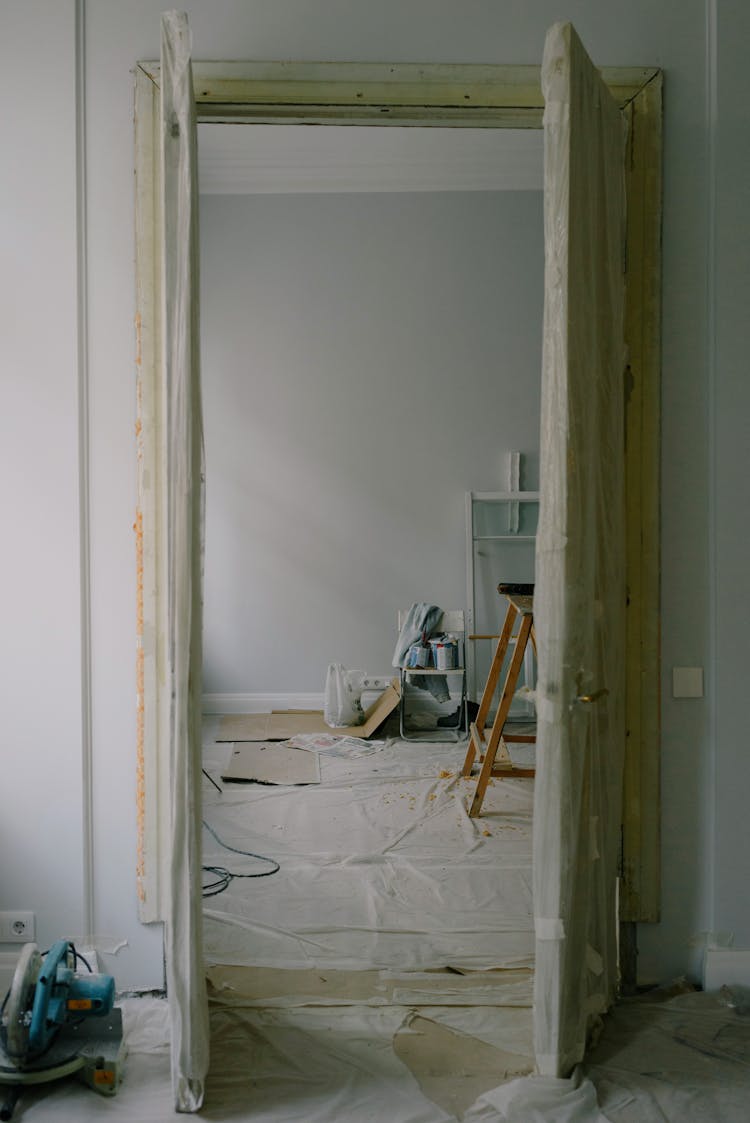 New Apartment Interior During Renovation Process In Daylight