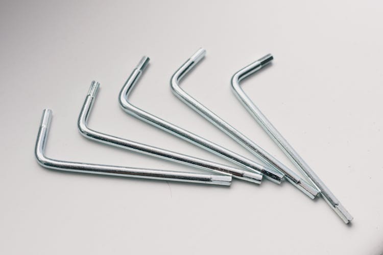 Set Of Various Metal Hex Keys