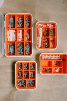 Collection of tools for repair at home