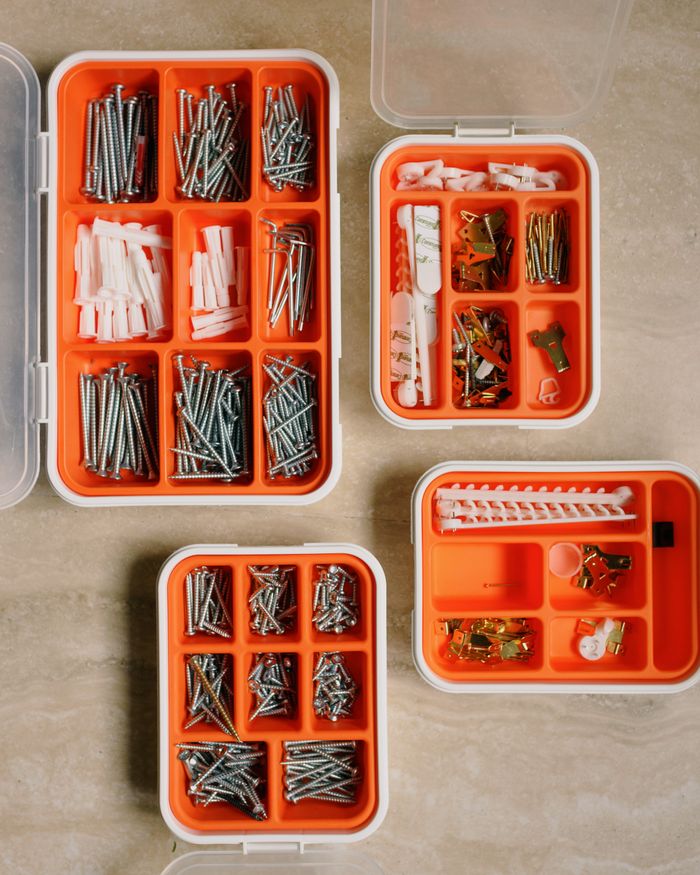 Organized home repair tool kit used for appliance maintenance visits Organized home repair tool kit used for appliance maintenance visits
