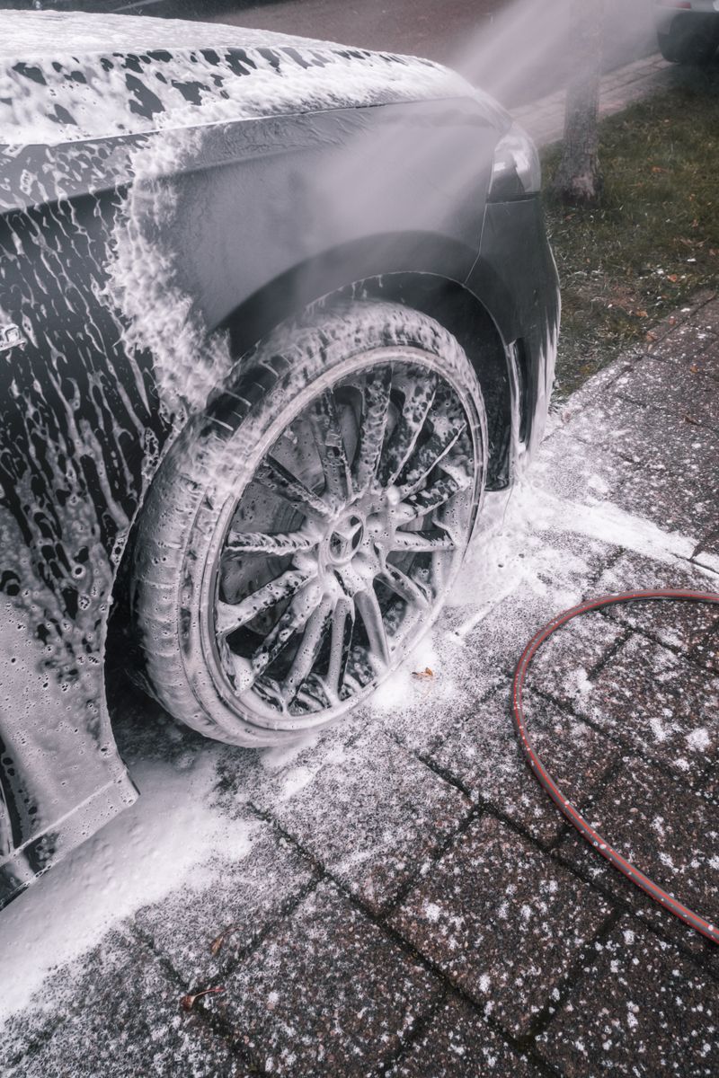 Close-up wheel detailing