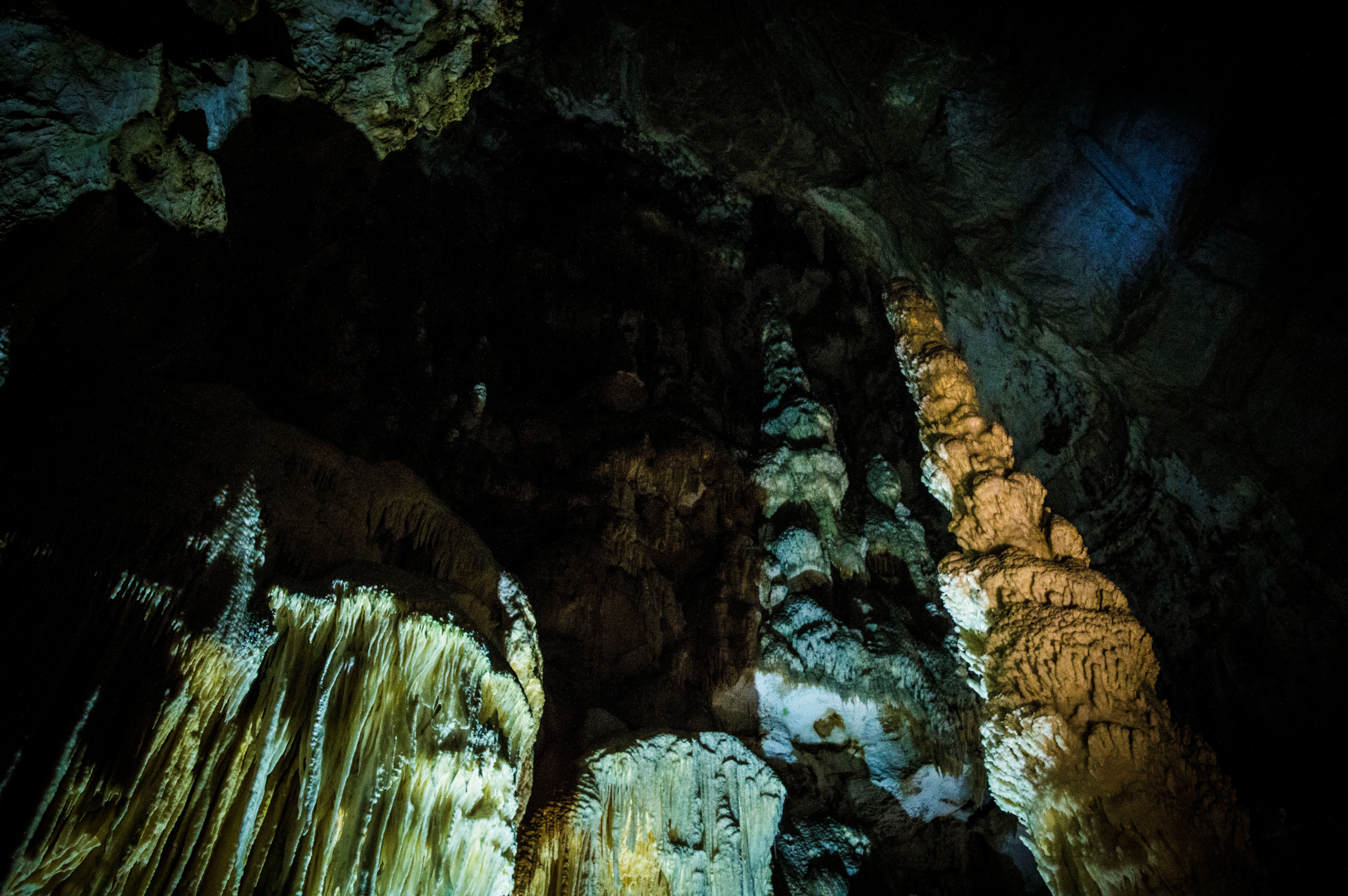 Free stock photo of cave, colors, dark