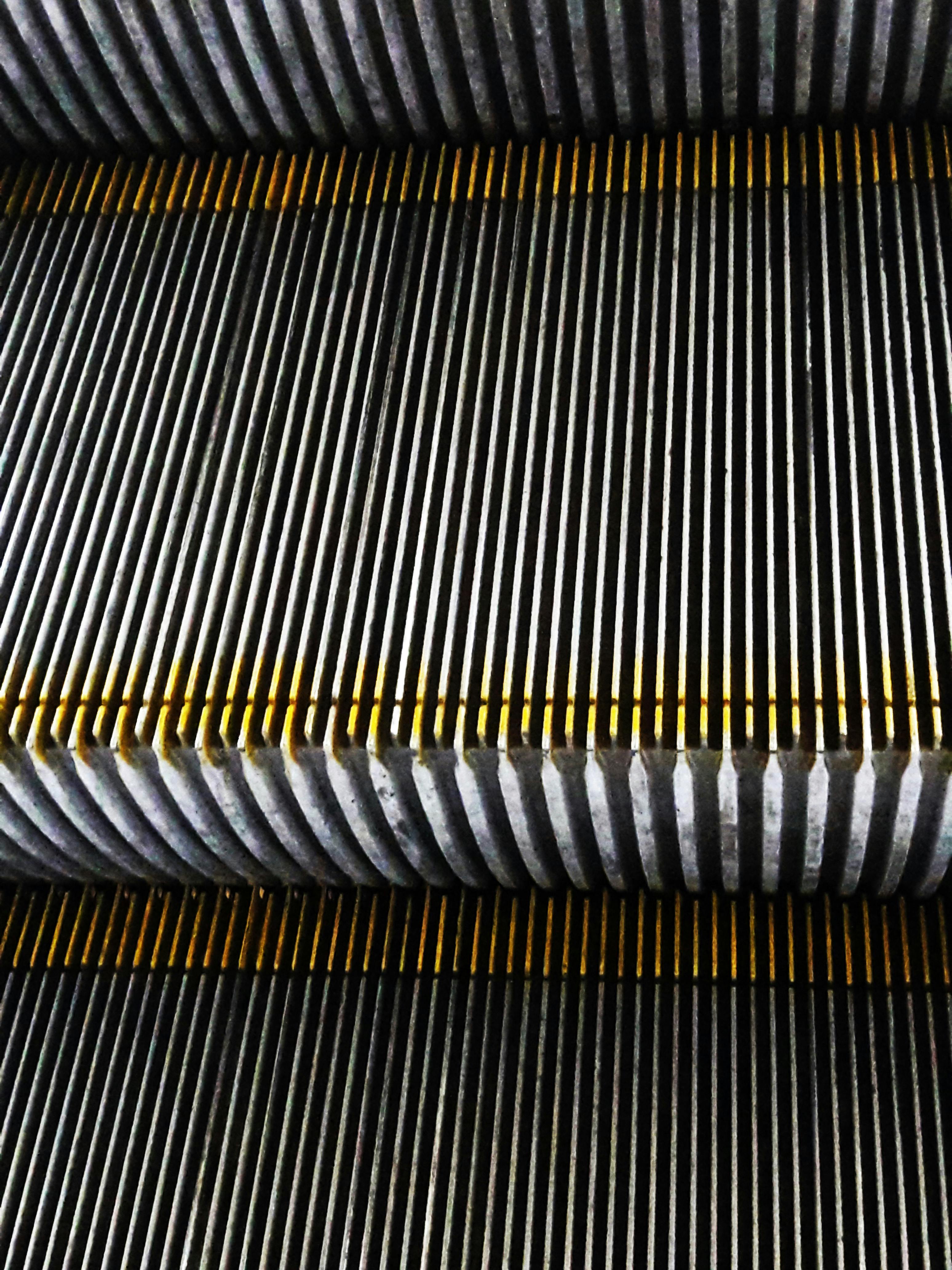 Free stock photo of escalator, industrial, metal surface
