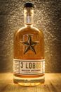Bottle of malt whiskey on table