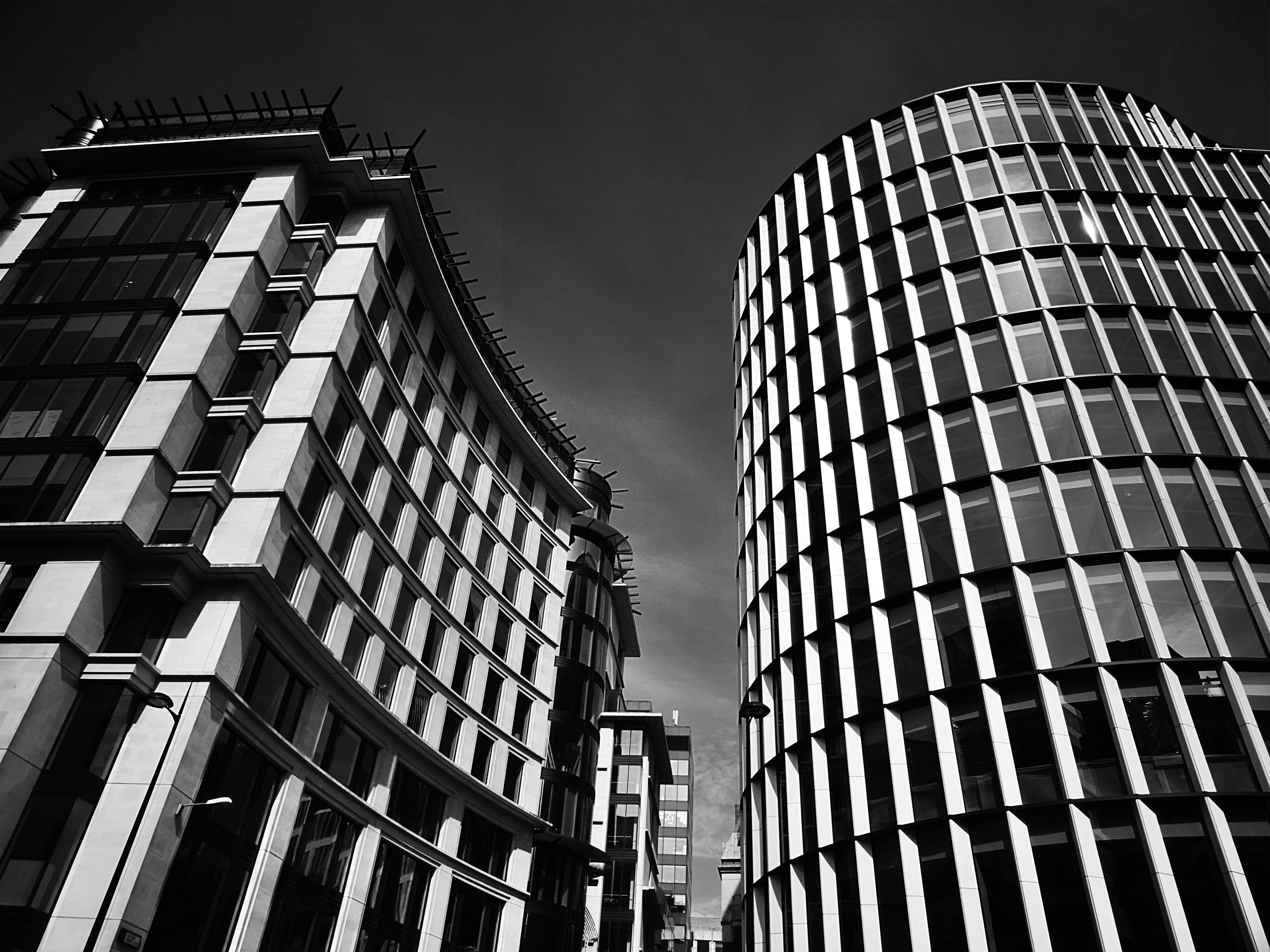 Free stock photo of architecture, black-and-white, building
