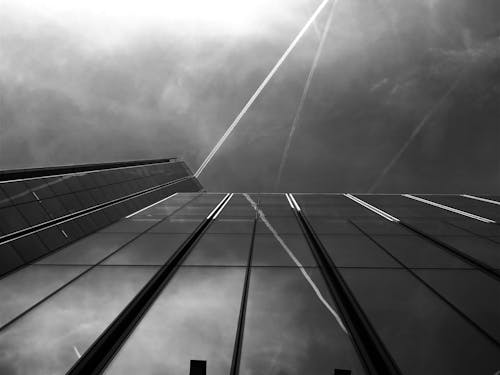 Grayscale Photography of Low-angle Building