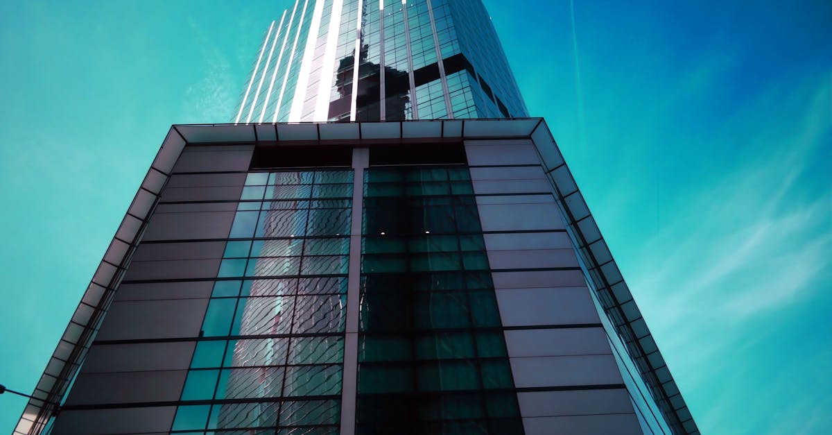 Modern commercial building with professional elevator installations