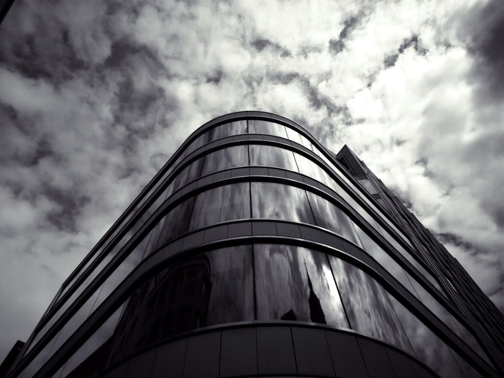 Free Grayscale Photography of Building Stock Photo