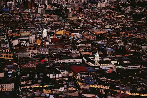 Photos gratuites de cité urbaine, nuit en ville, panorama urbain