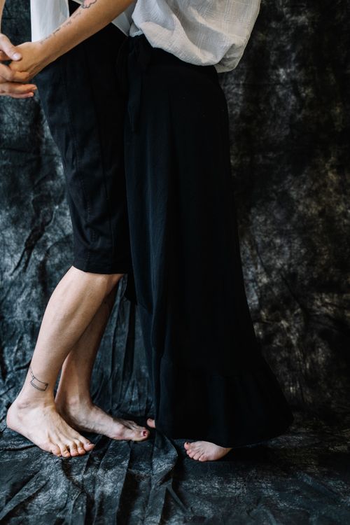 Legs of Hugging Couple · Free Stock Photo