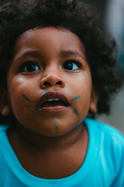 Cute Child with Face Paint
