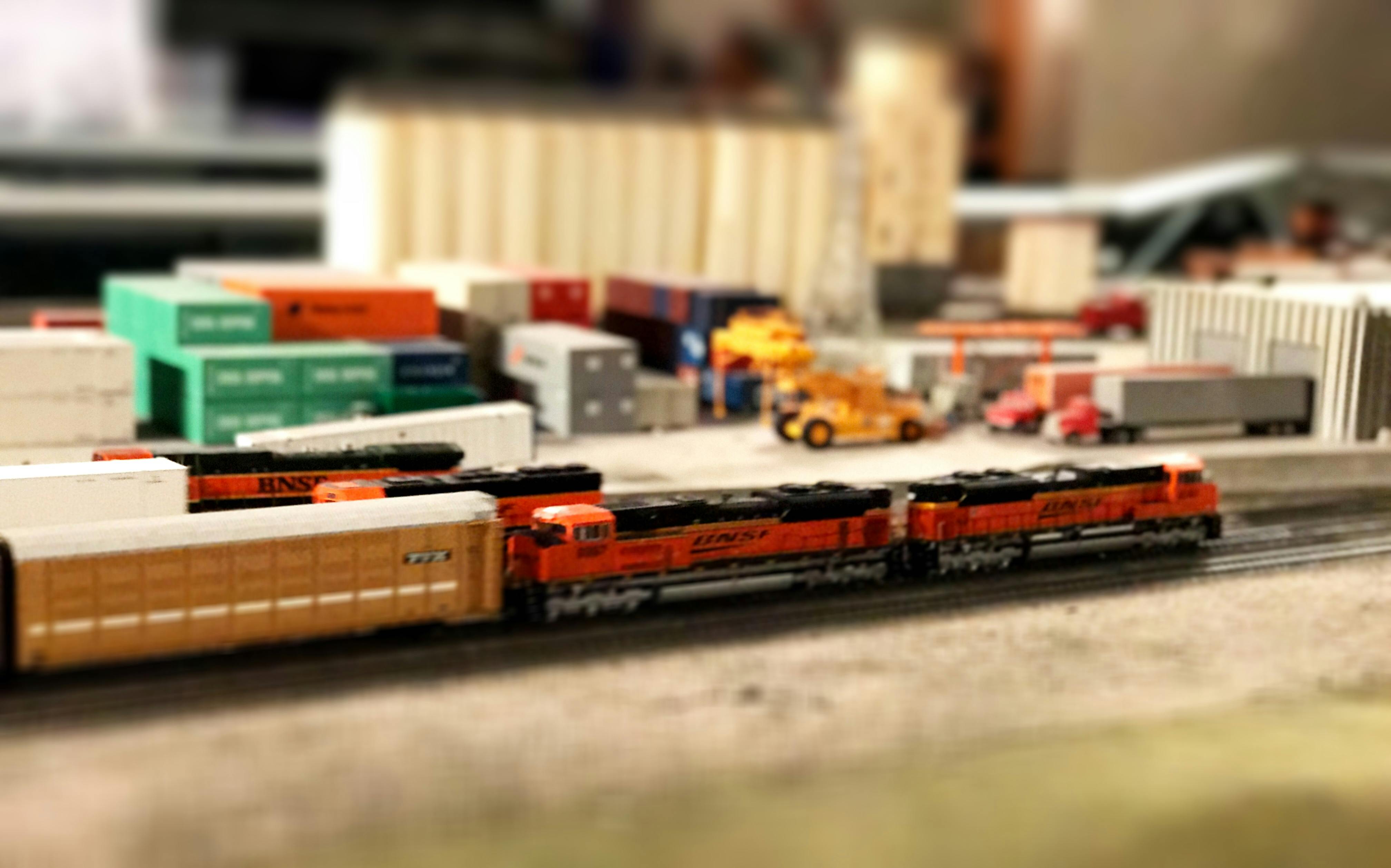 miniature toy trains