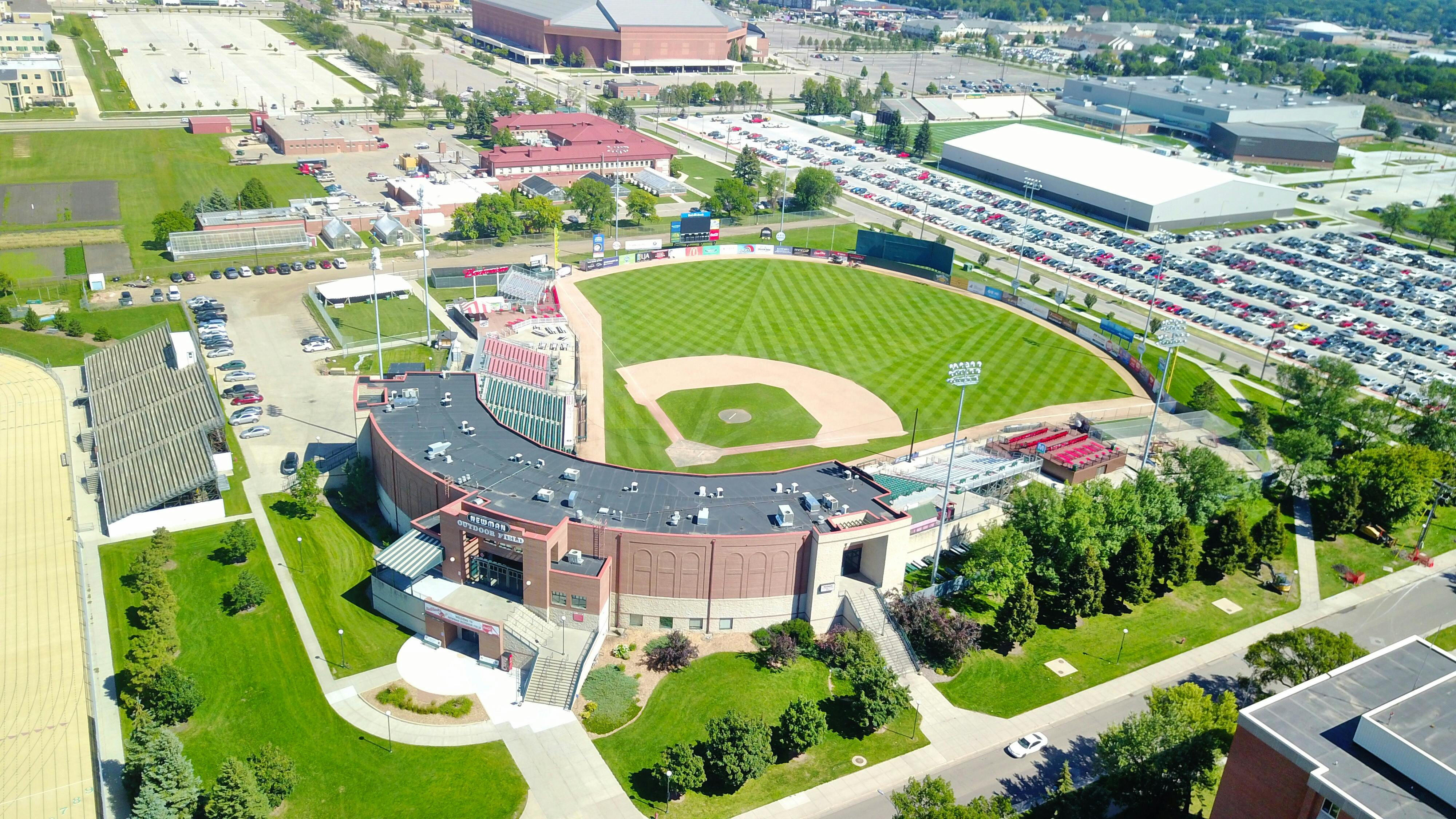 Free stock photo of aerial, baseball, stadium