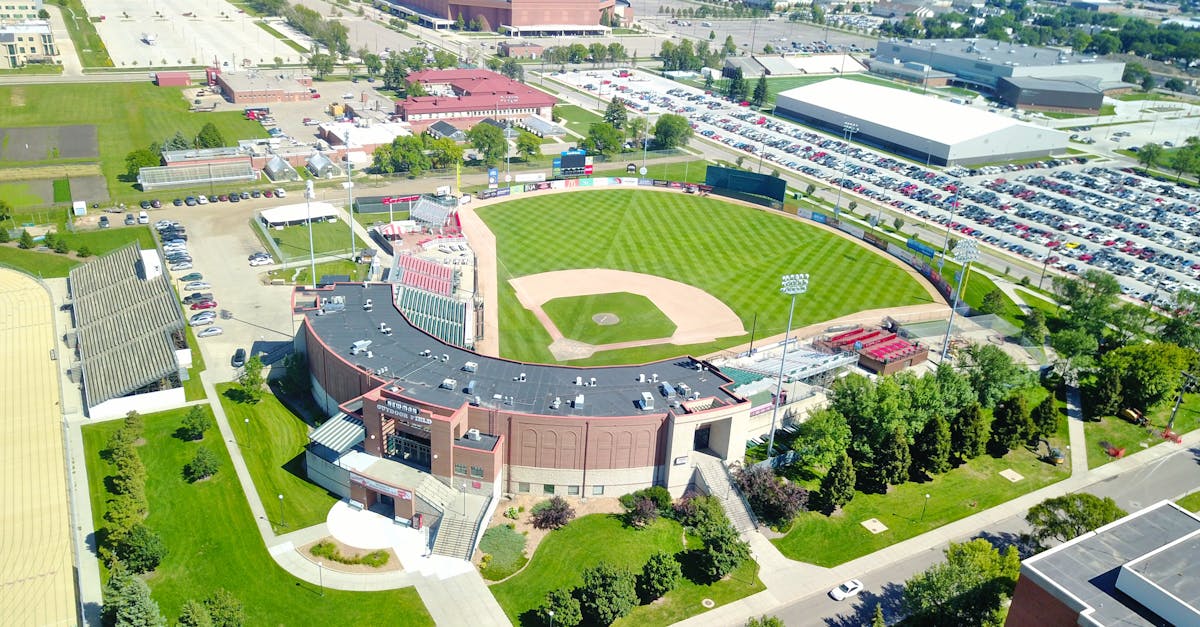 Free stock photo of aerial, baseball, stadium