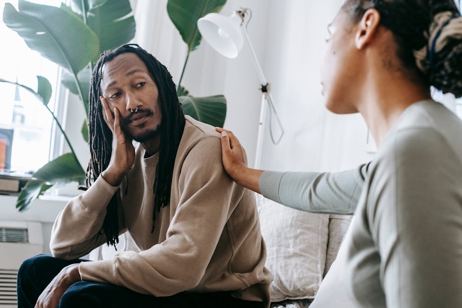 woman discussing with therapist - anxiety therapy in Flower Mound