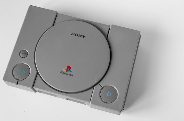 Overhead Shot Of The Playstation 1