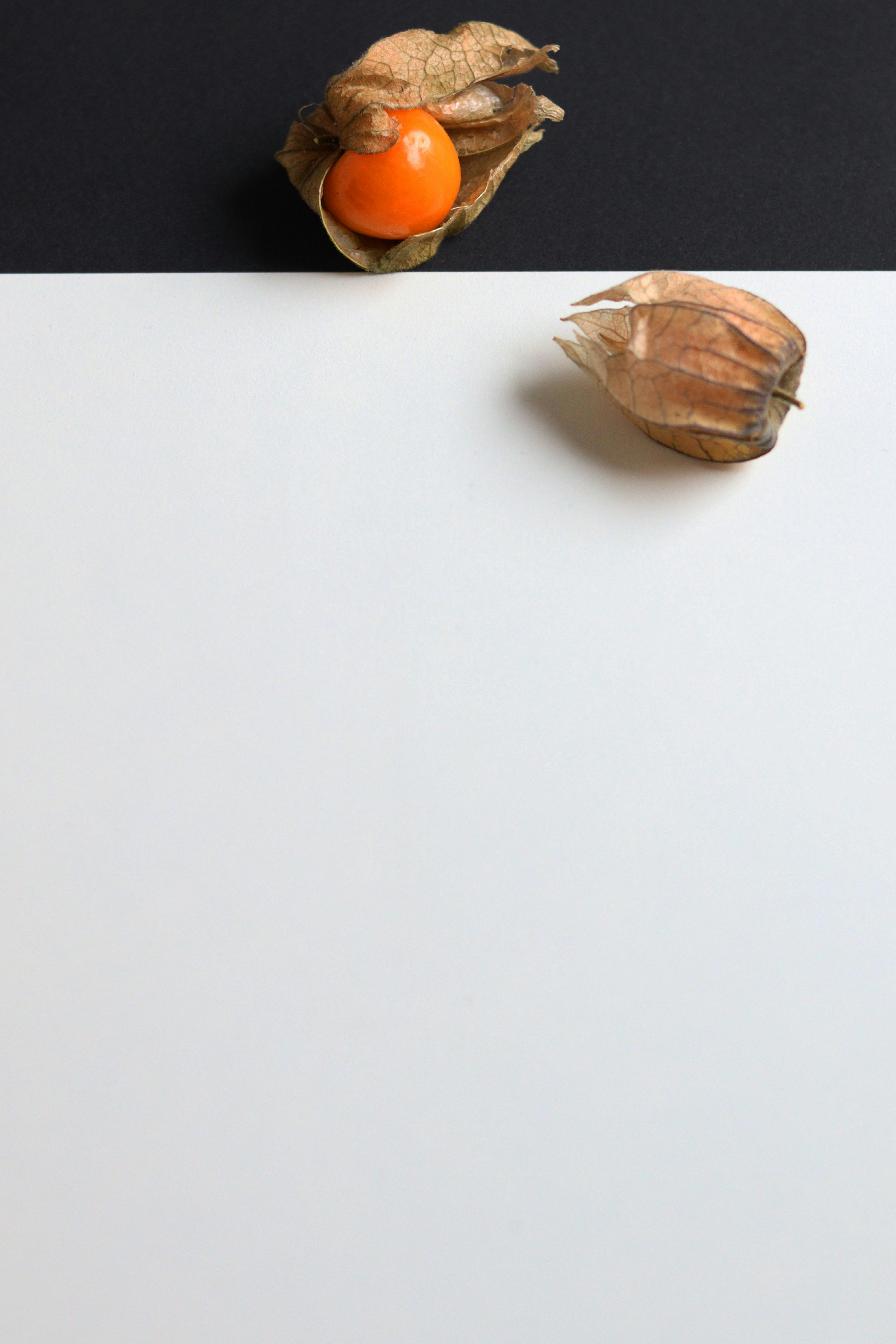 gooseberries on black and white background