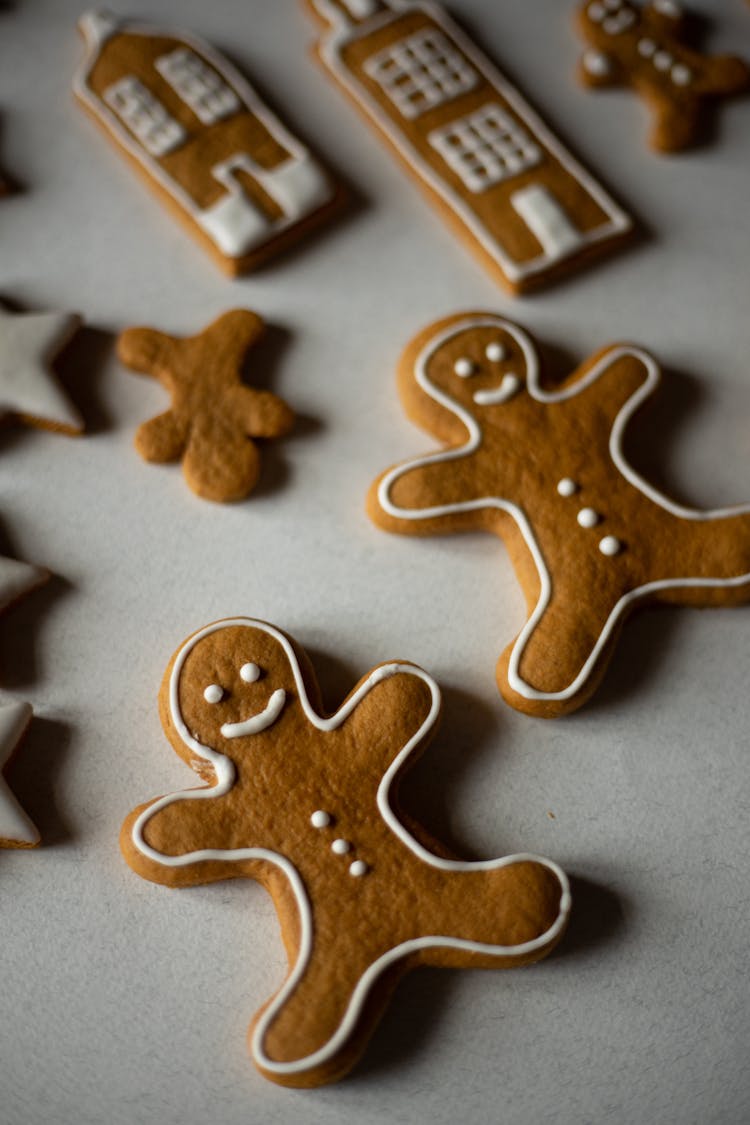 Gingerbread Man On White Surface