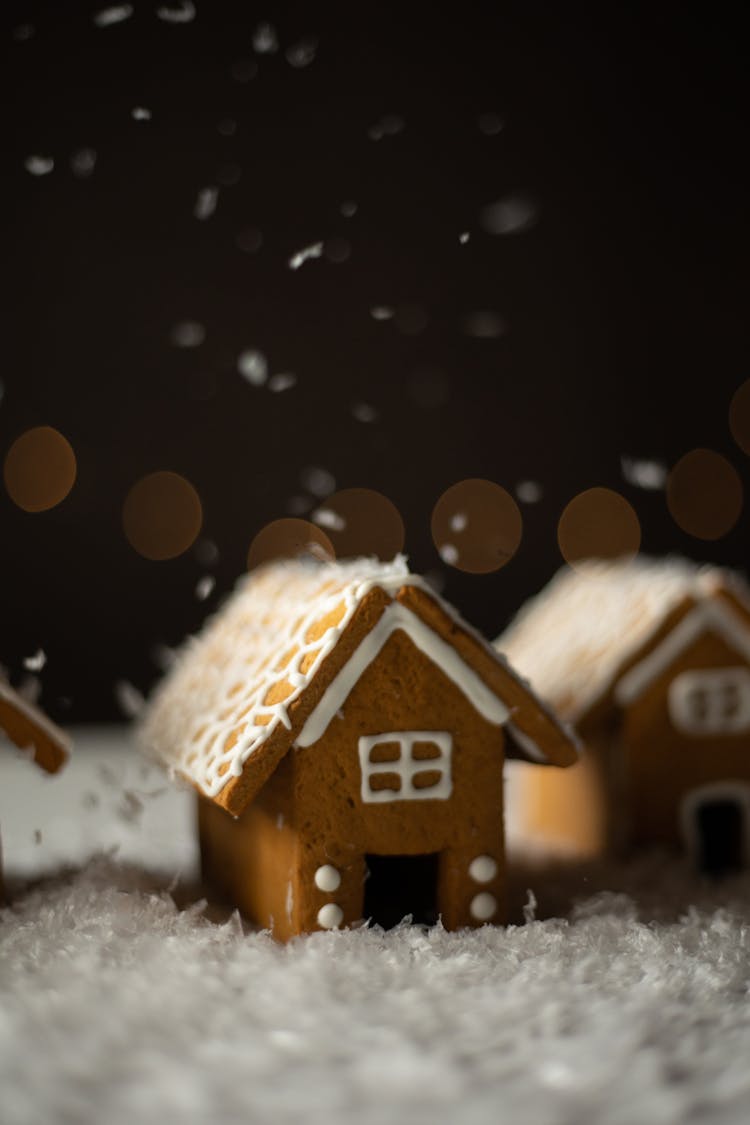 Close Up Of A Gingerbread House