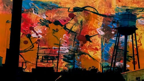 Бесплатное стоковое фото с Абстрактная живопись, акриловая краска, дизайн