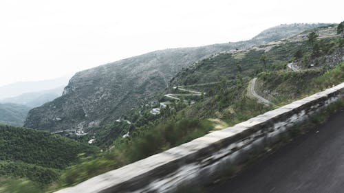 Free stock photo of downhill, mountain, road