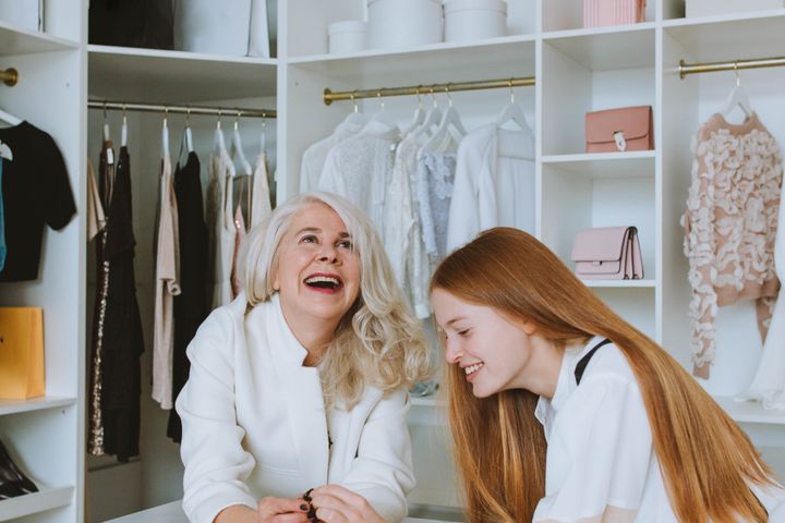Women Having Fun Shopping
