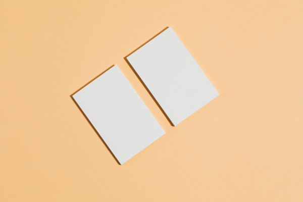 A premium Uncoated business card mockup by Inkgility on a styled, branded background