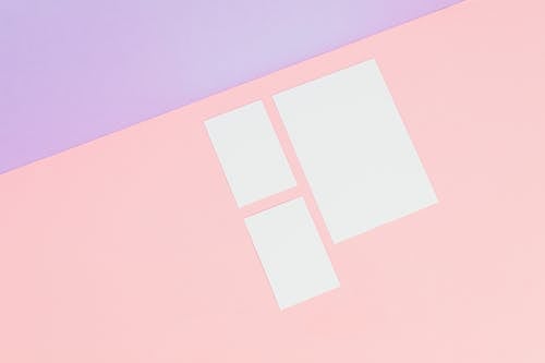 Free Pink and White Printer Paper Stock Photo