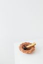 Brown Wooden Round Food Tray