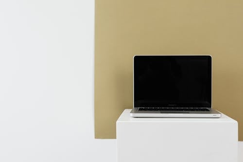 Laptop Computer on White Table