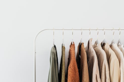Free Clothes on Hangers Stock Photo