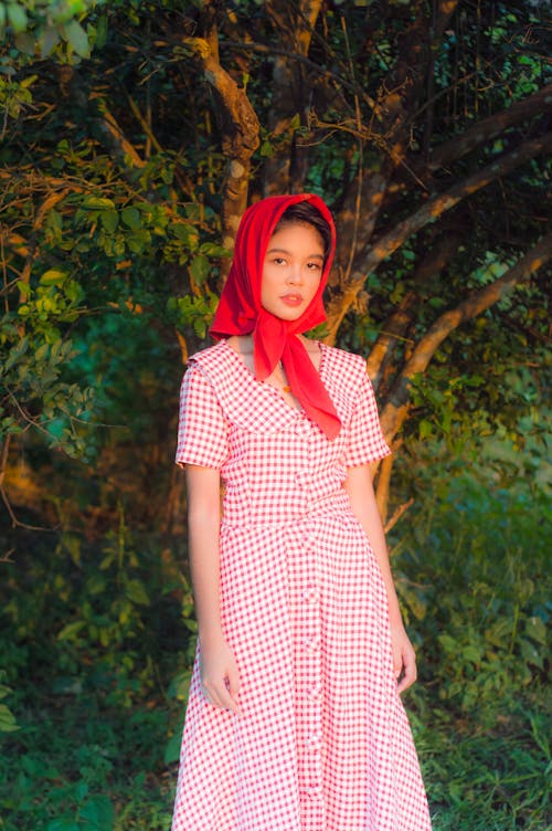 Portrait of Woman in Red Handkerchief