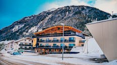 Winter mountain with ski resort