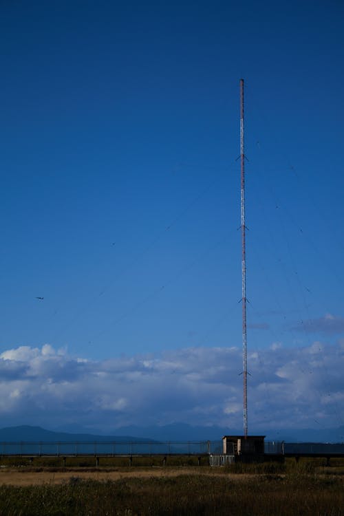 Free stock photo of field, radio tower