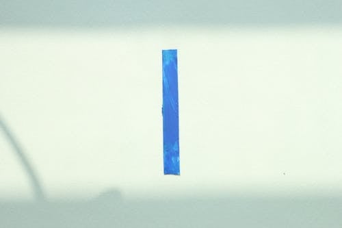 Blue Line of Acrylic Paint