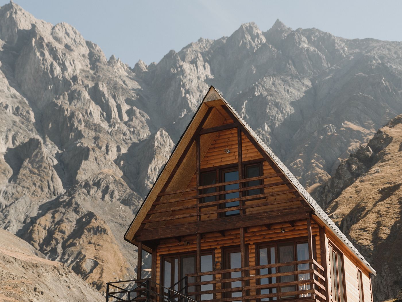 Cabin exterior · golden hour — Sample reference