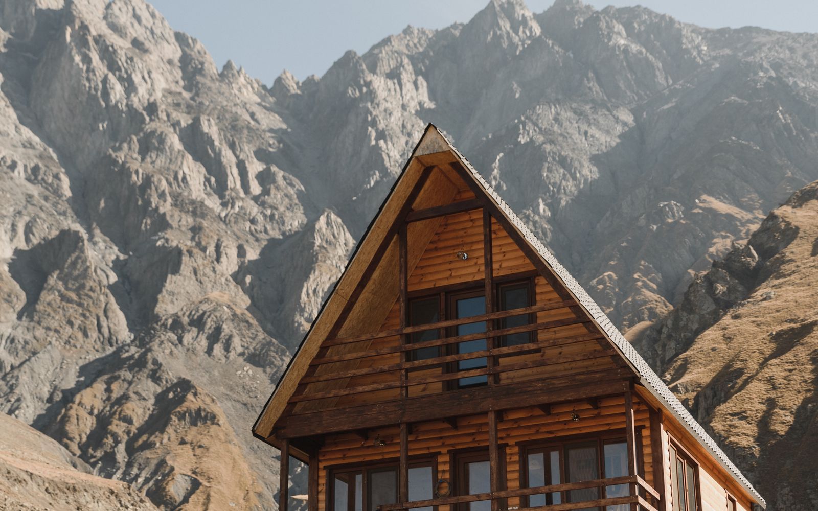 A Smoky Mountain cabin at dusk